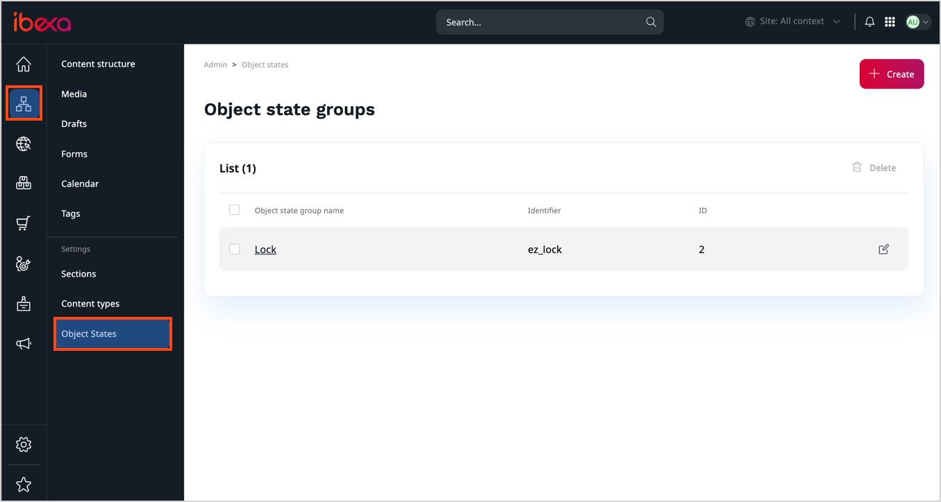 Object state group Object State group